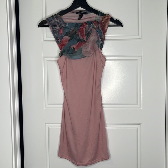 Maxi floral mesh overlay dress with inner slip Size Small/Petite - Picture 7 of 7